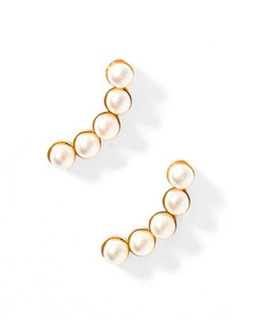 Screwback Stud Earrings - Abigail Pearl
