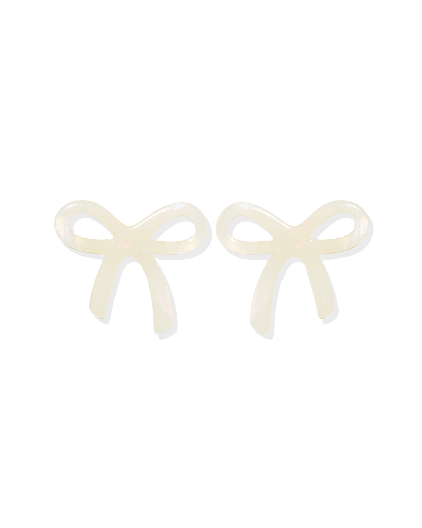 Kylie Bow Earrings - Iridescent
