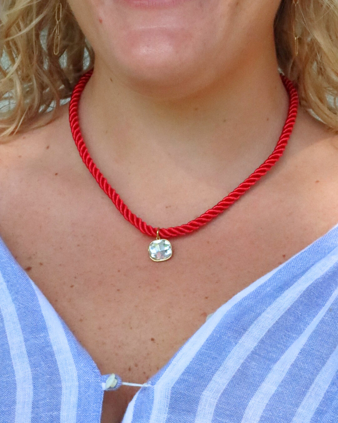 Necklace - Tailyn Rope Red
