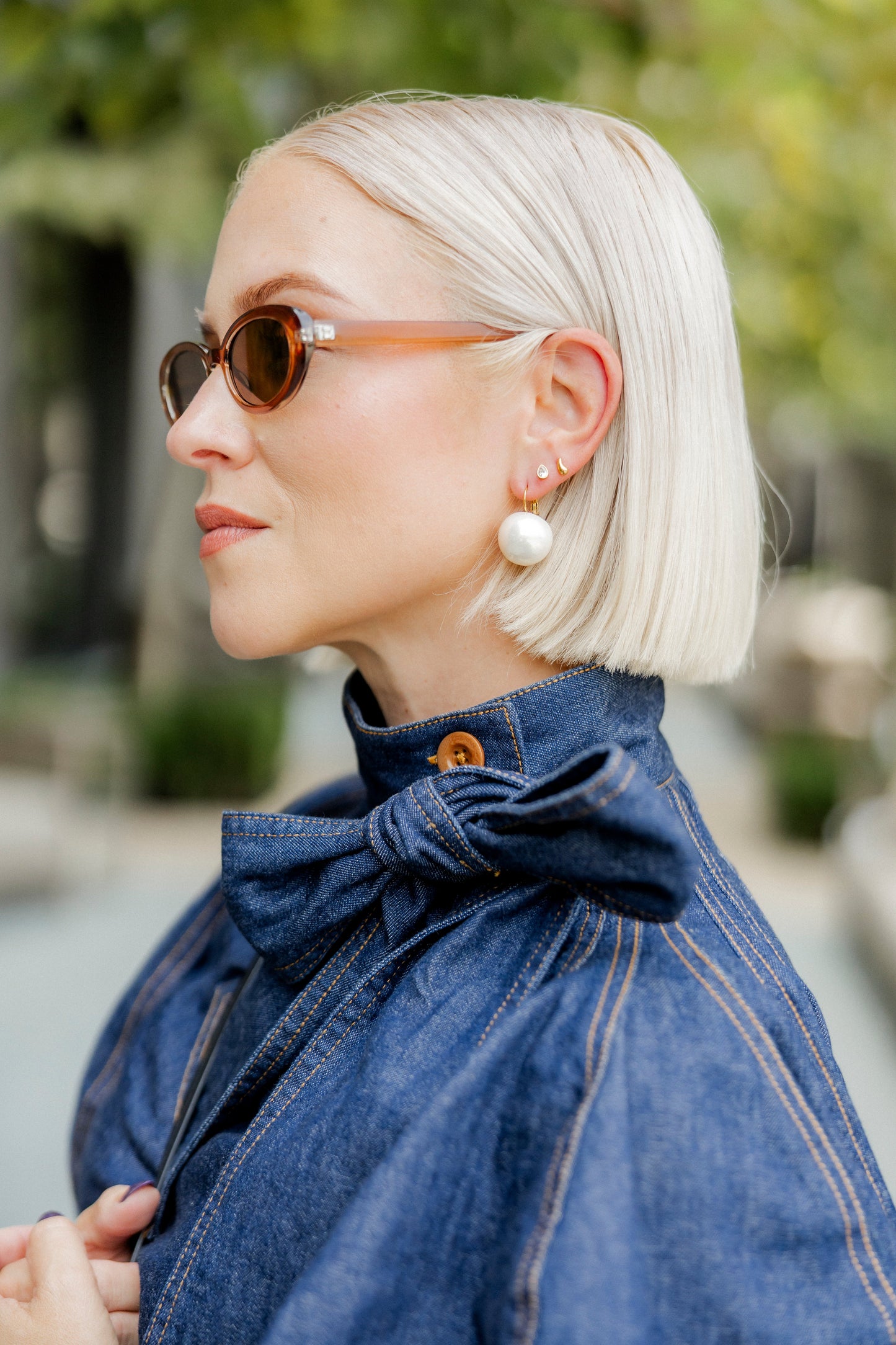 Oversized Pearl Earring