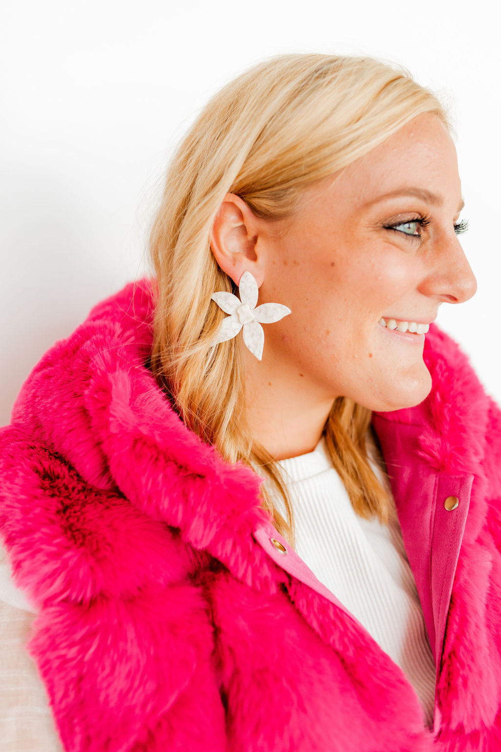 Marta Hooded Faux Fur Gilet