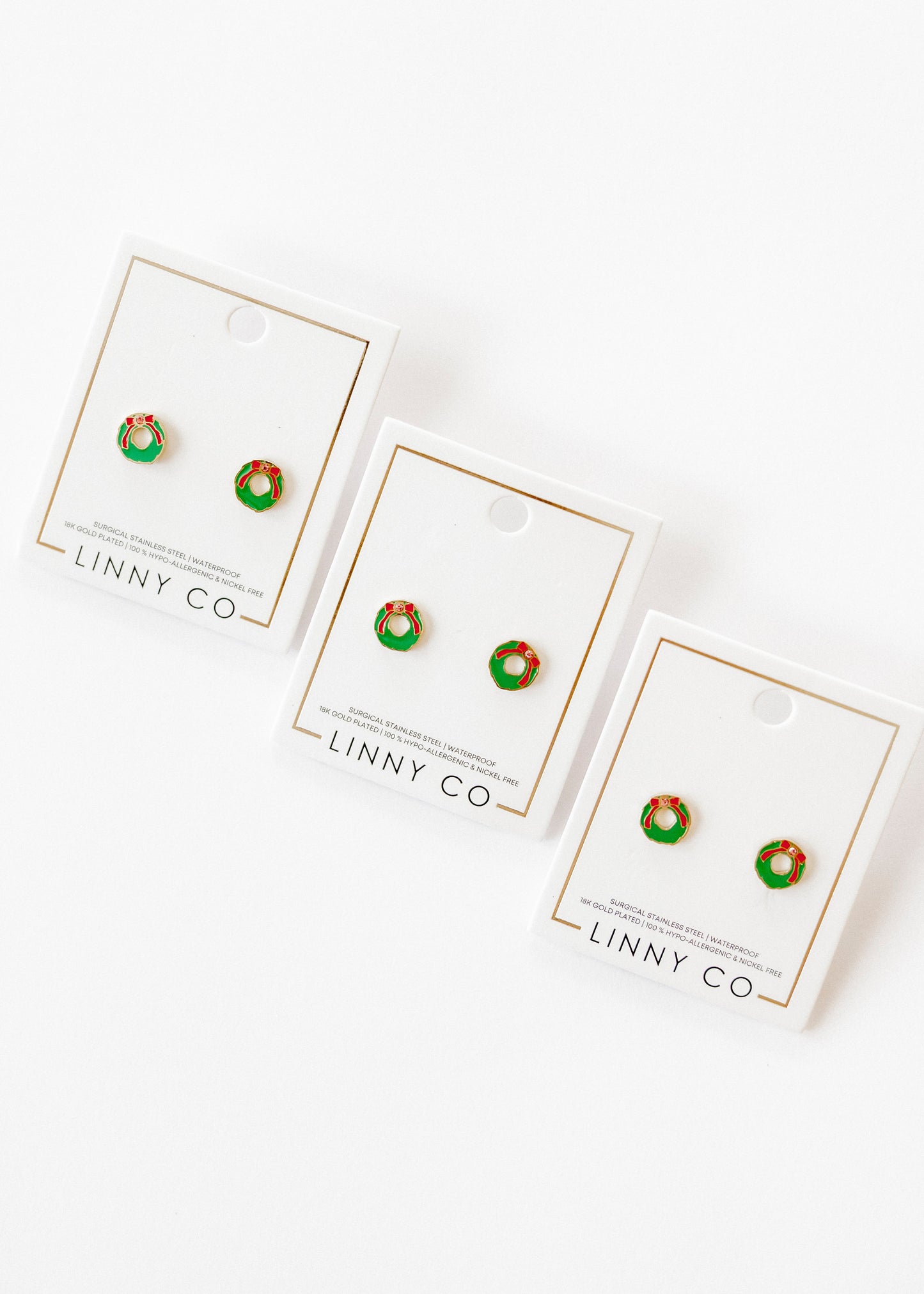 Screwback Stud Earrings - Leighton Wreath
