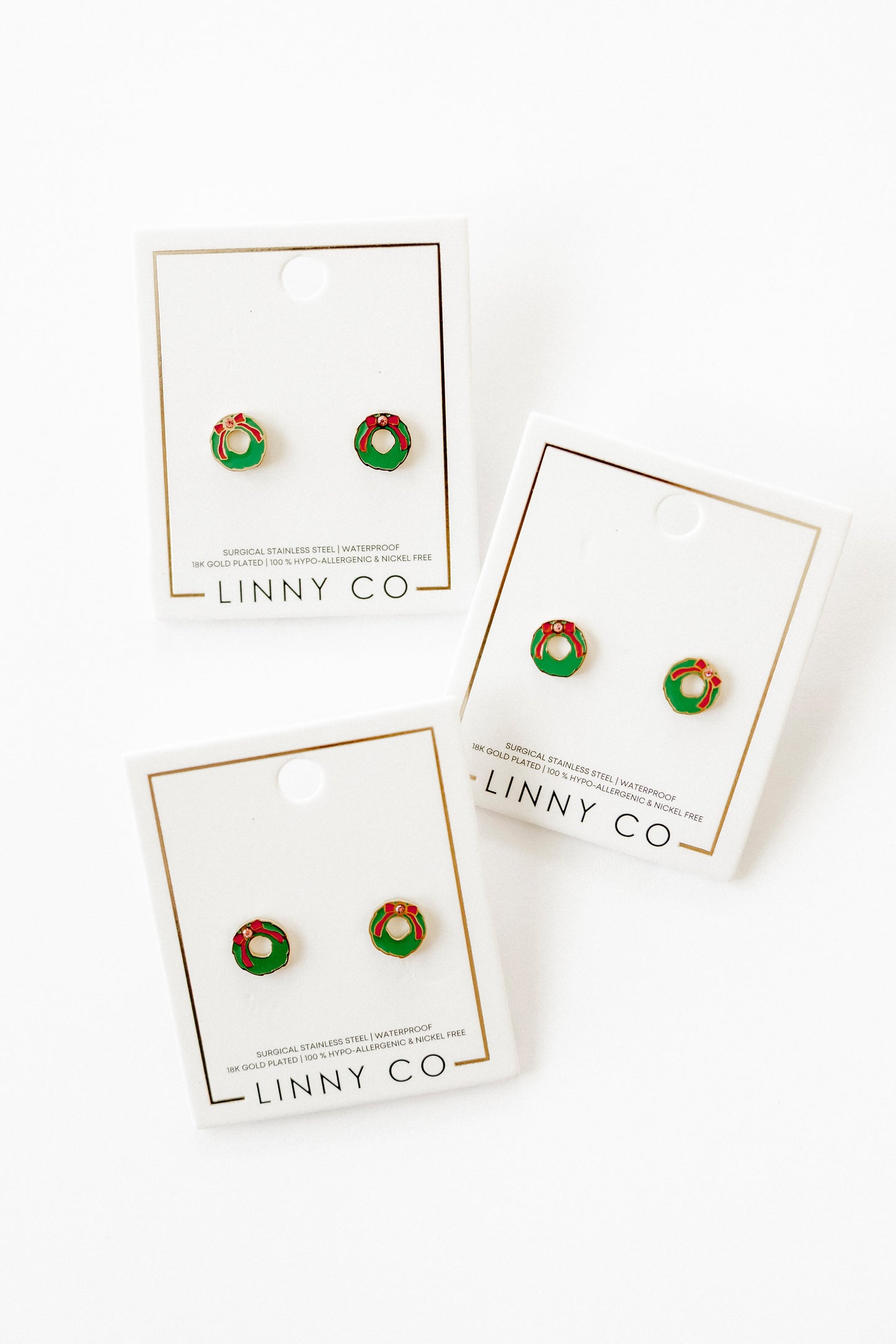 Screwback Stud Earrings - Leighton Wreath