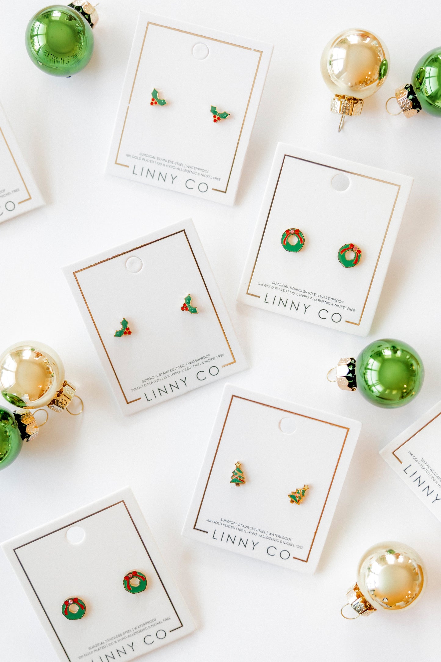 Screwback Stud Earrings - Leighton Wreath