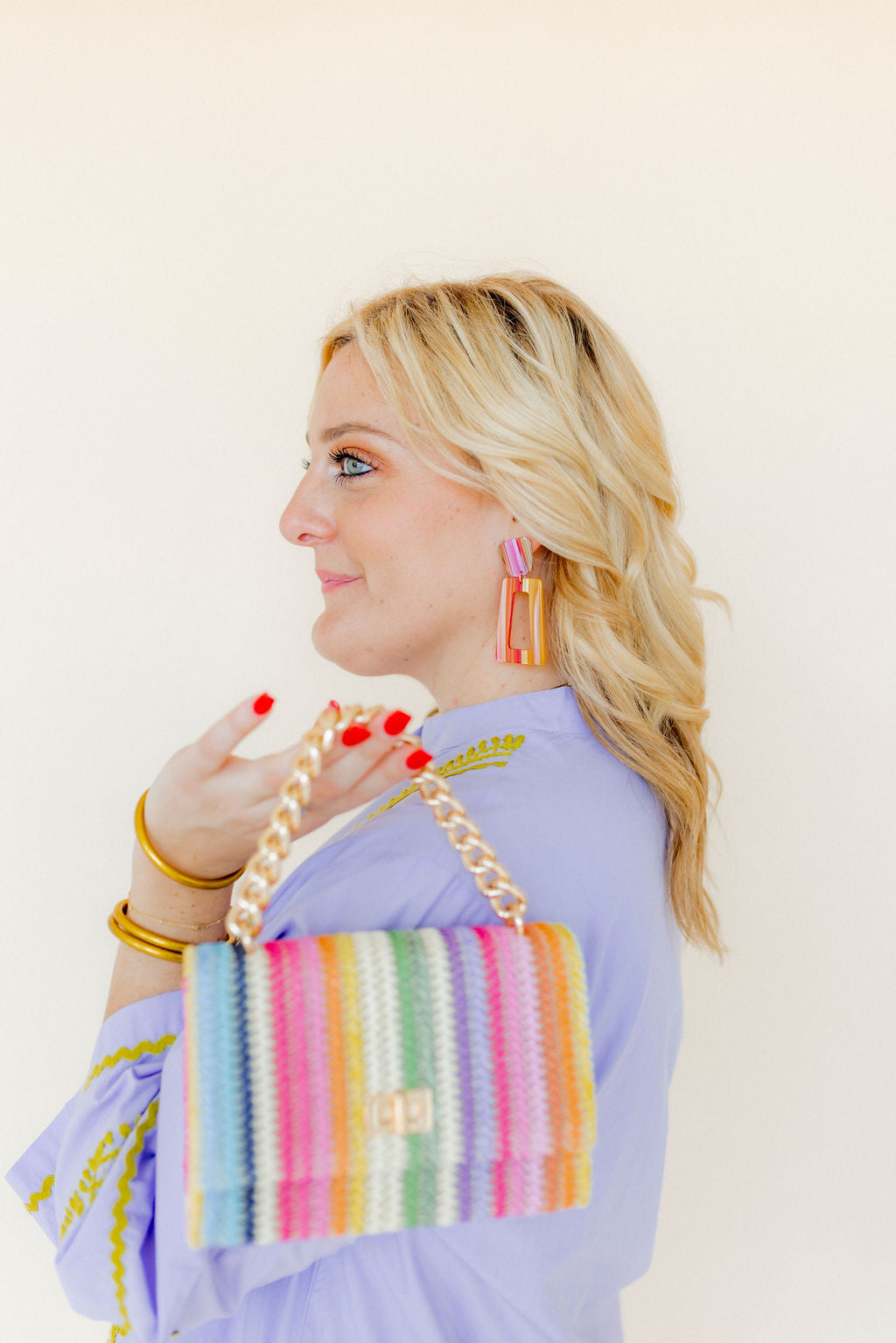 Kennedy Statement Earrings - Fiesta