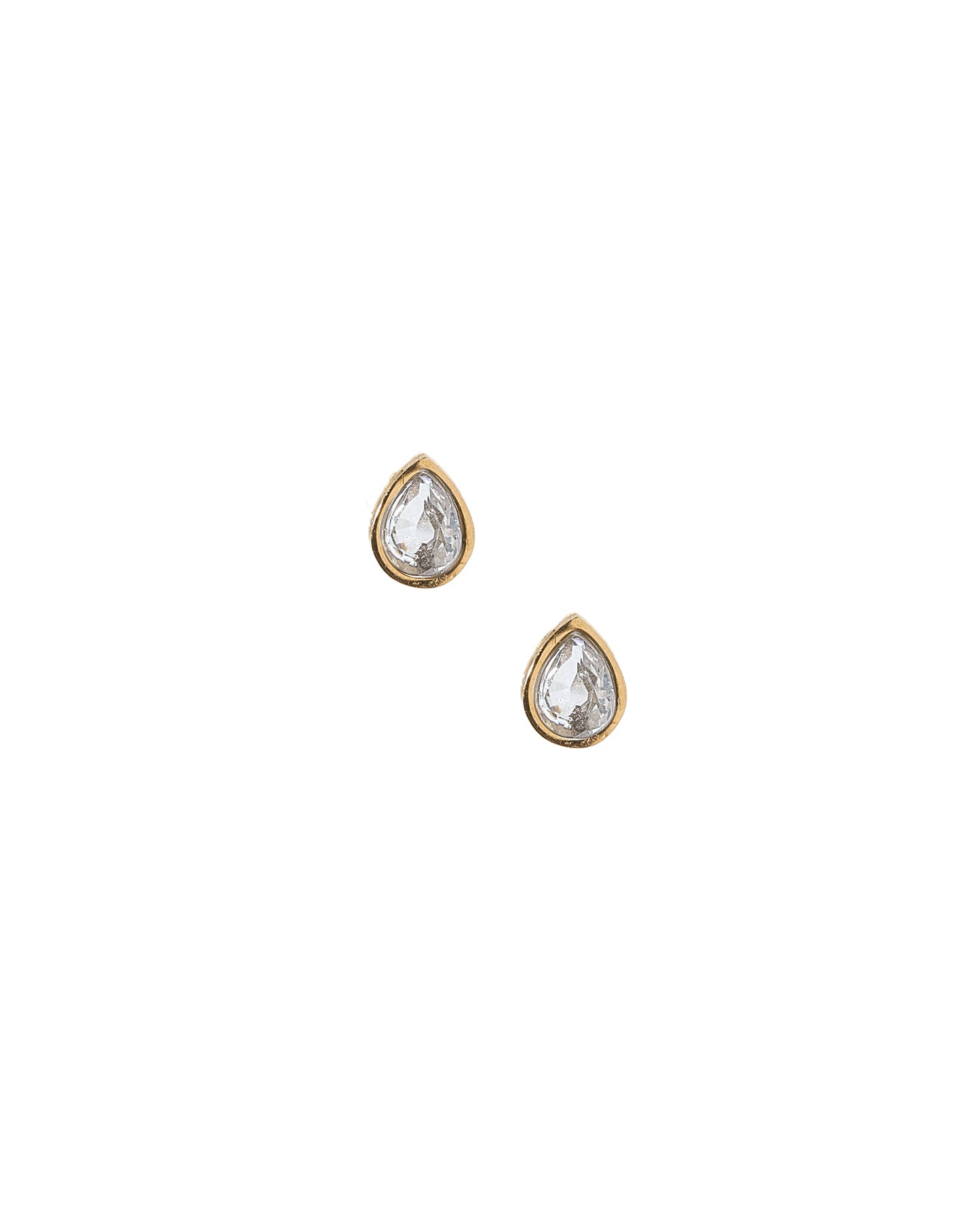 Screwback Stud Earrings - Paloma Pear Gold