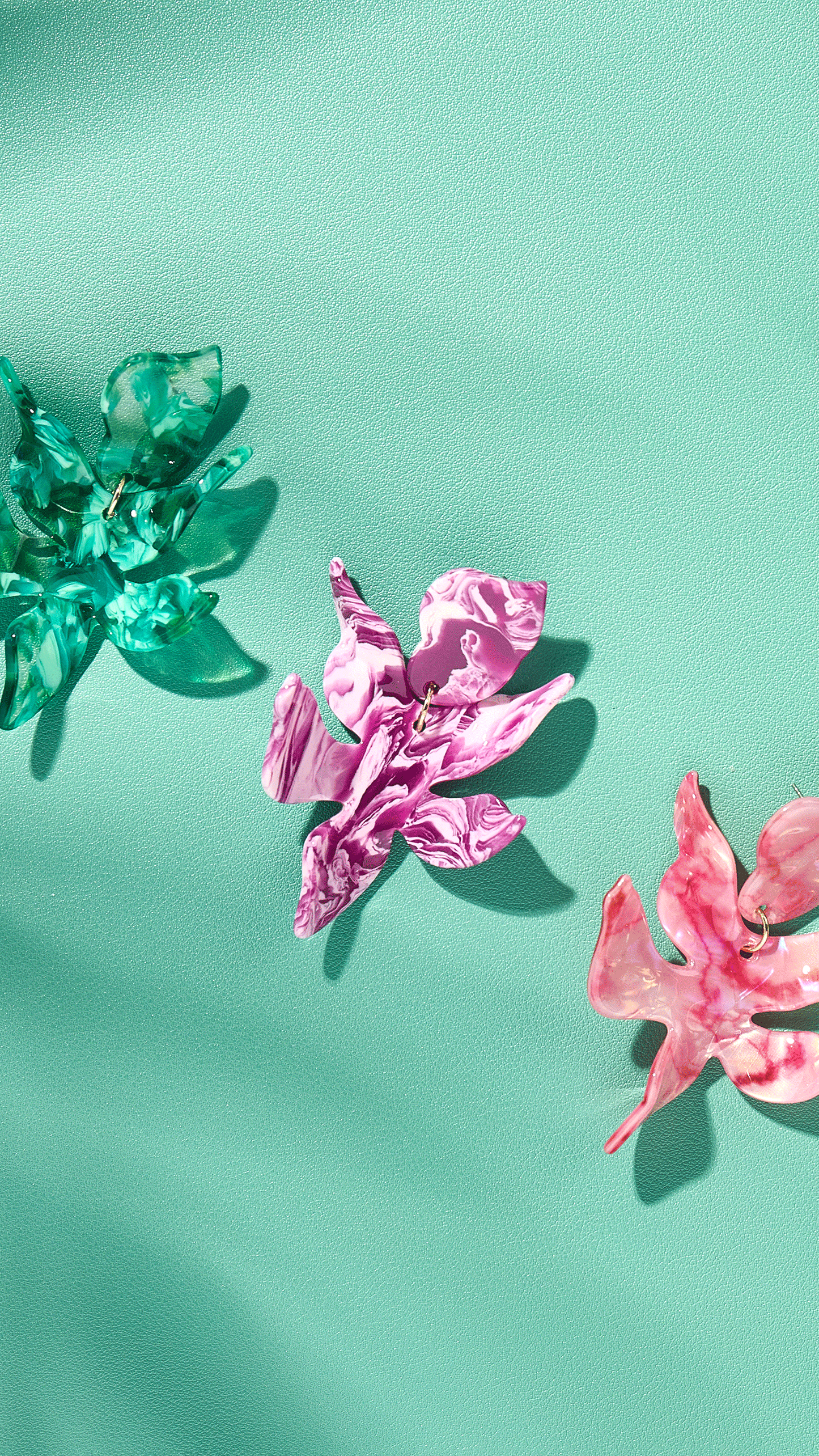 Flora Statement Earrings - Pink Spritz