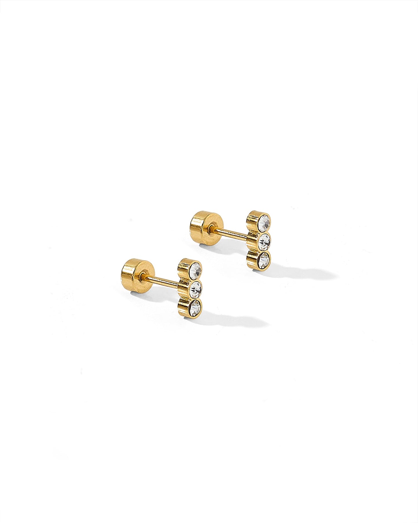 Screwback Stud Earrings - Poppy