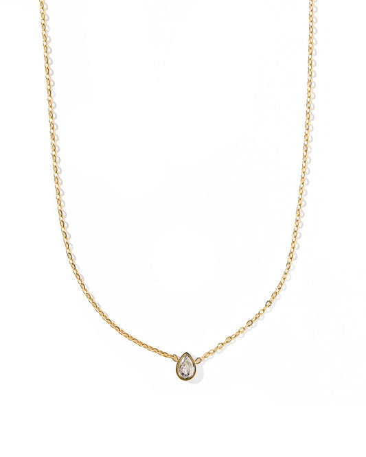 Necklace - Paloma Pear Drop Gold