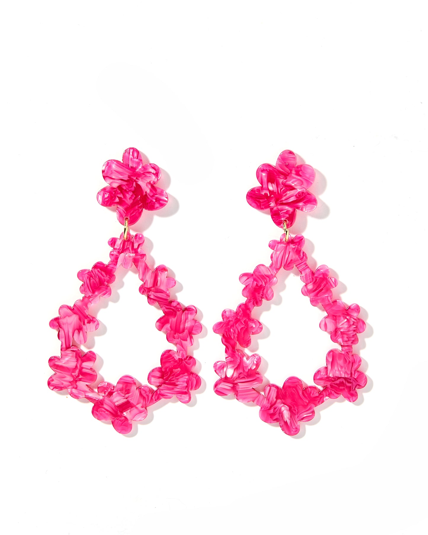 Bianca Statement Earrings - Pearlized Pink