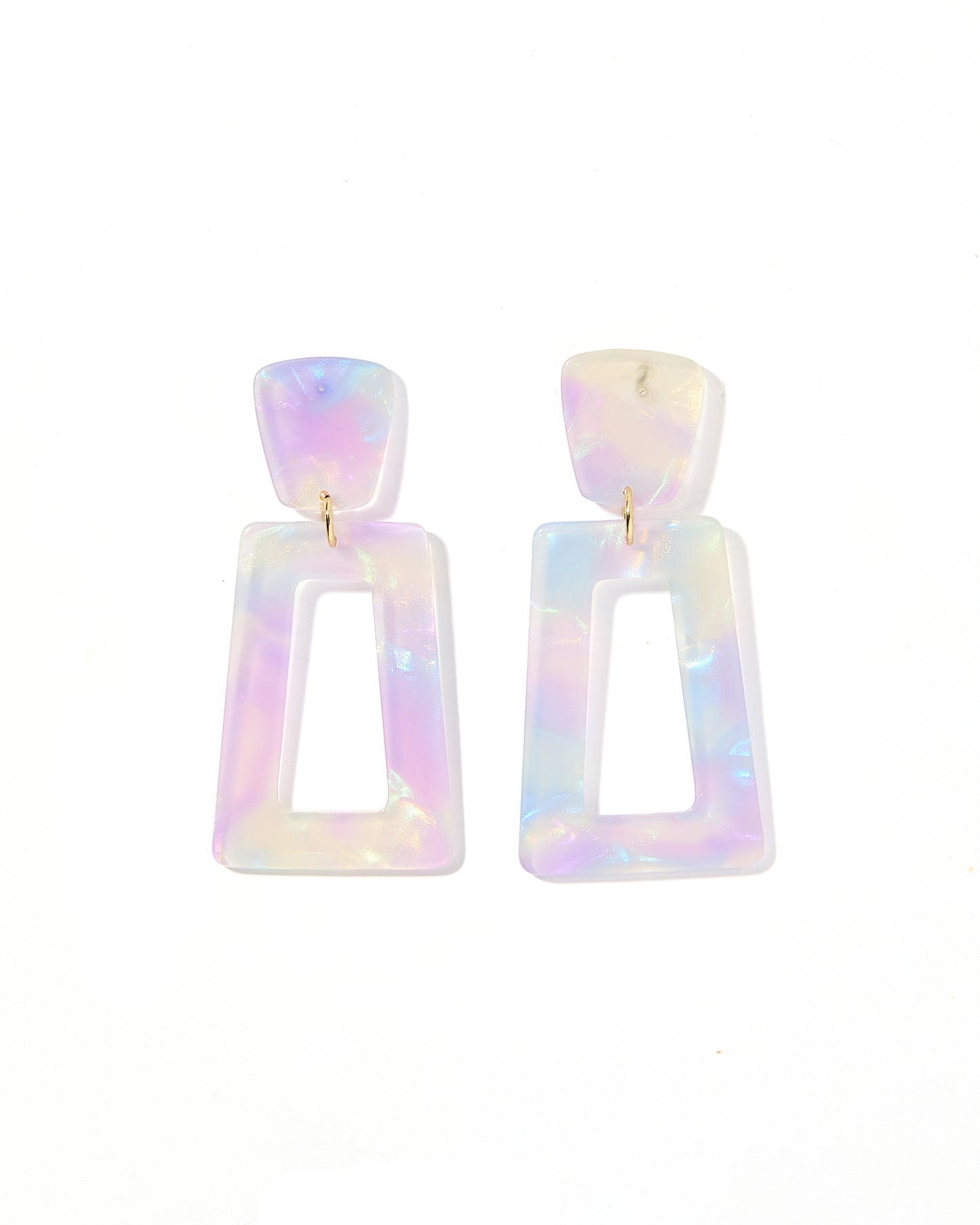 Kennedy Statement Earrings - Lavender Skies