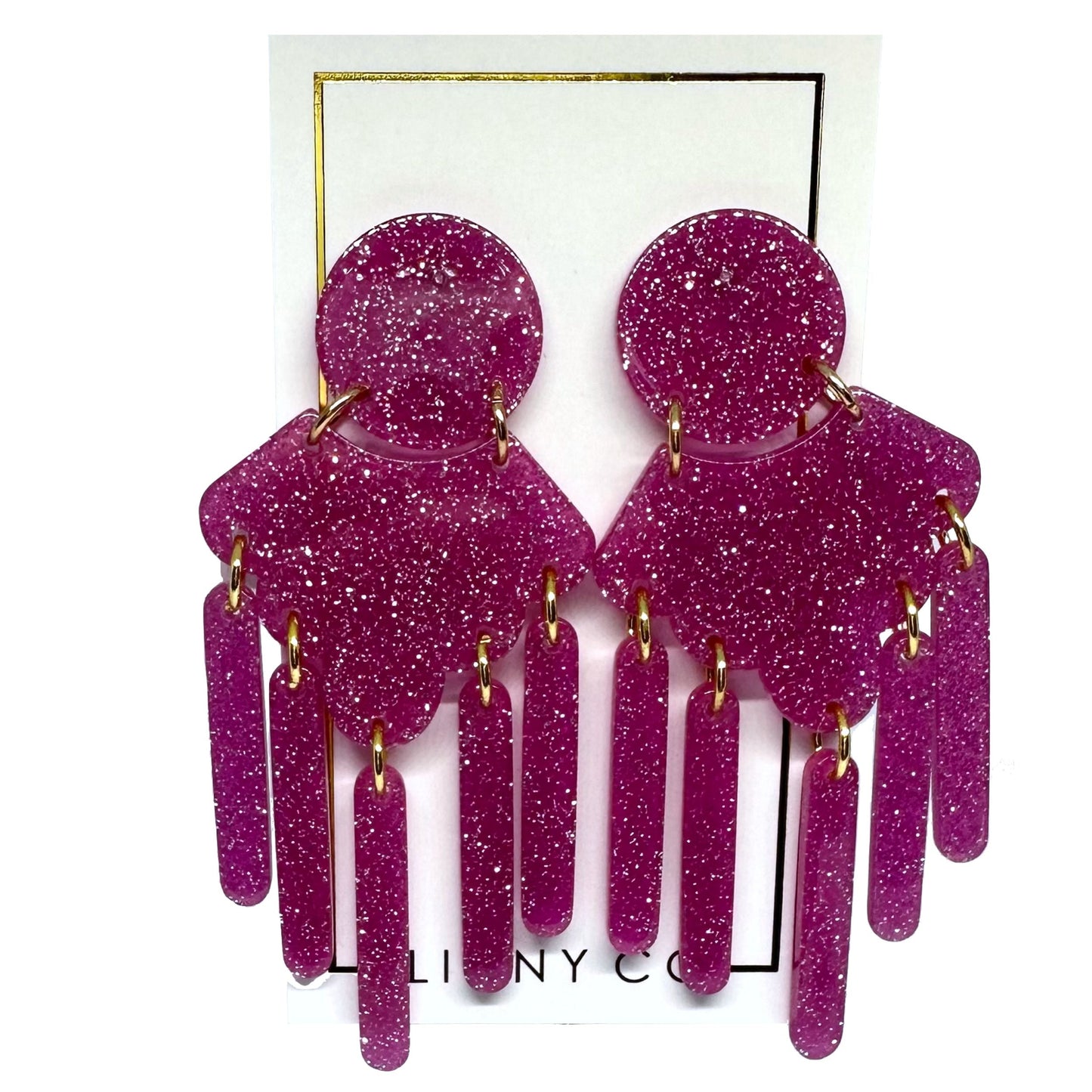 Janelle - Magenta Glitter