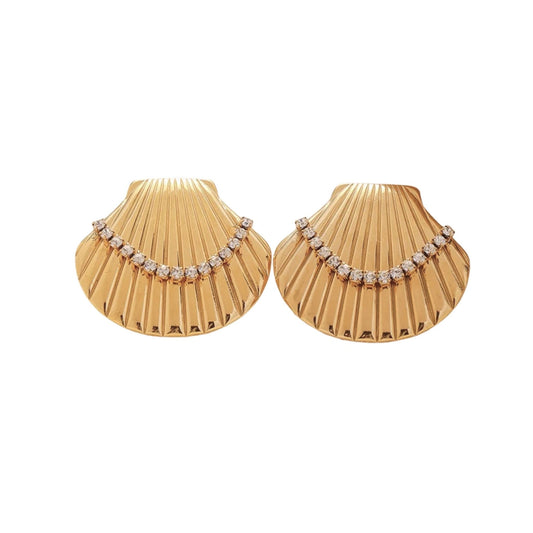 Adora Shell Statement Earrings - Shop LINNY CO