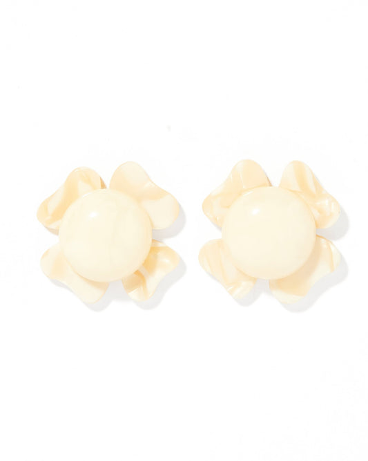 Amelia Flower Earrings - Champagne Sparkle - Shop LINNY CO