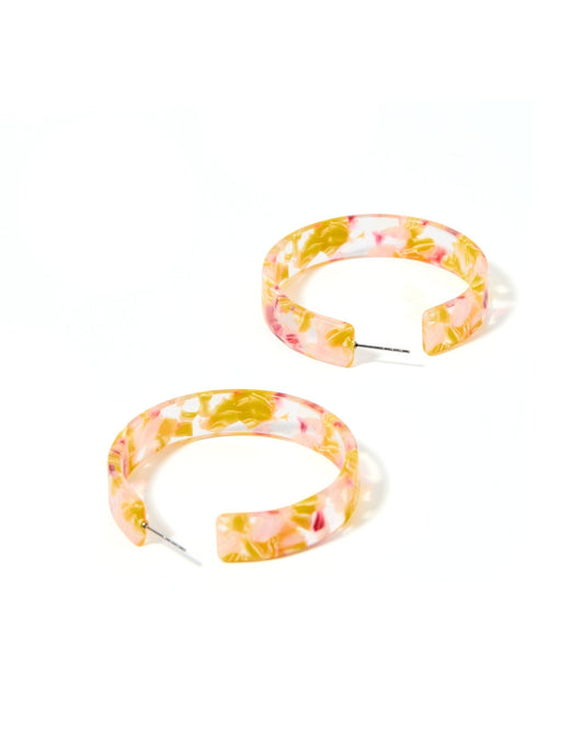 Ashley Medium Hoop Earrings - Autumn Bouquet - Shop LINNY CO