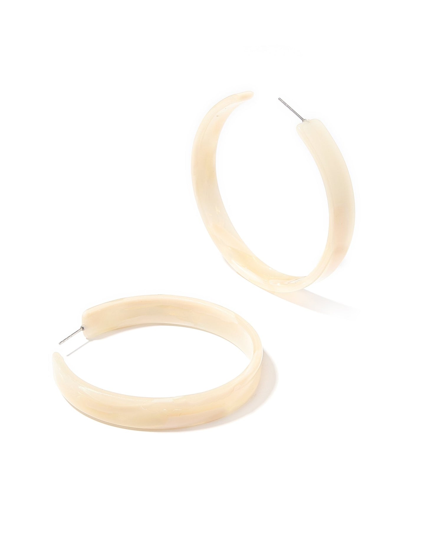 Ashley Medium Hoop Earrings - Champagne Sparkle - Shop LINNY CO