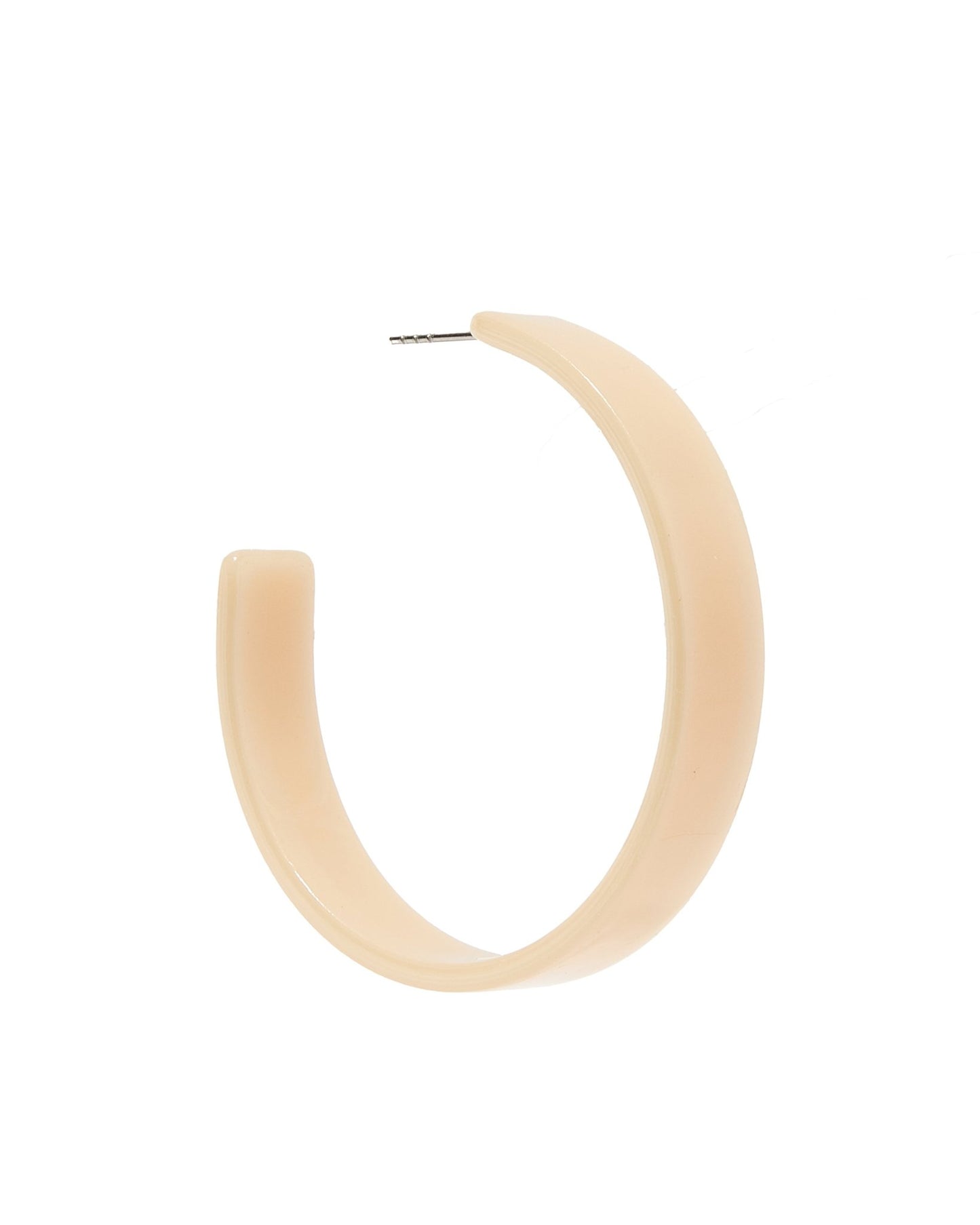 Ashley Medium Hoop Earrings - Latte - Shop LINNY CO