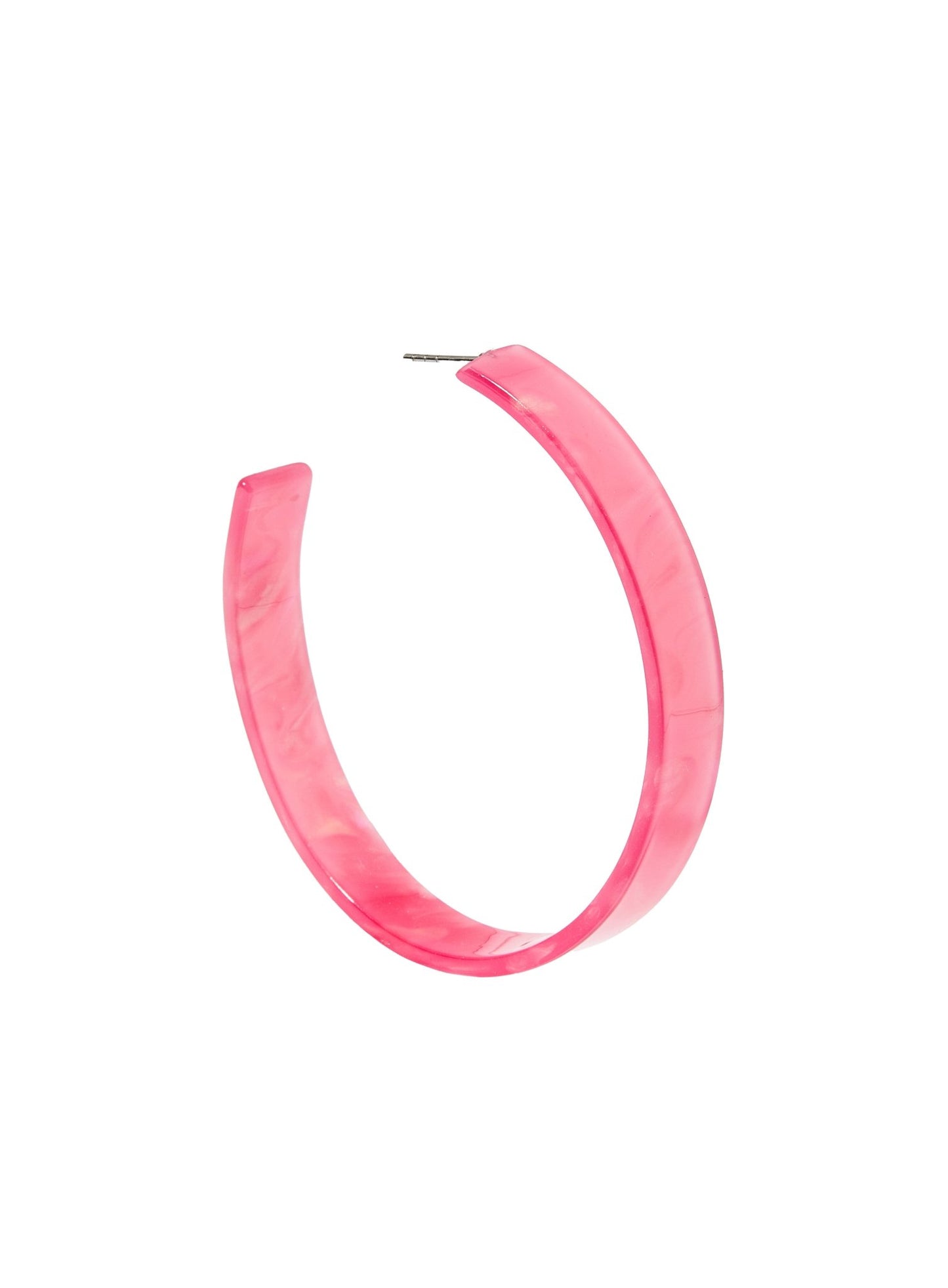 Ashley Mega Hoop Earrings - Azalea Pink - Shop LINNY CO