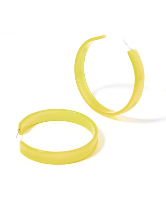 Ashley Mega Hoop Earrings - Citrine - Shop LINNY CO