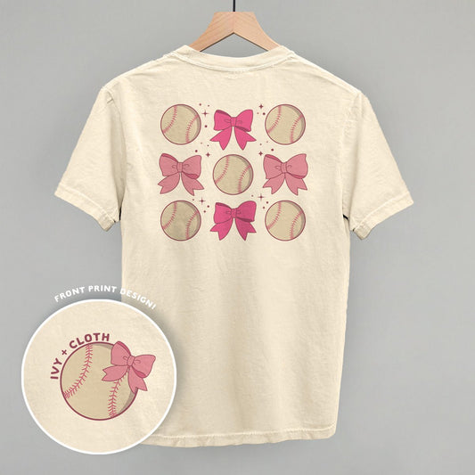 Baseball and Bows (Back Print) - Shop LINNY CO