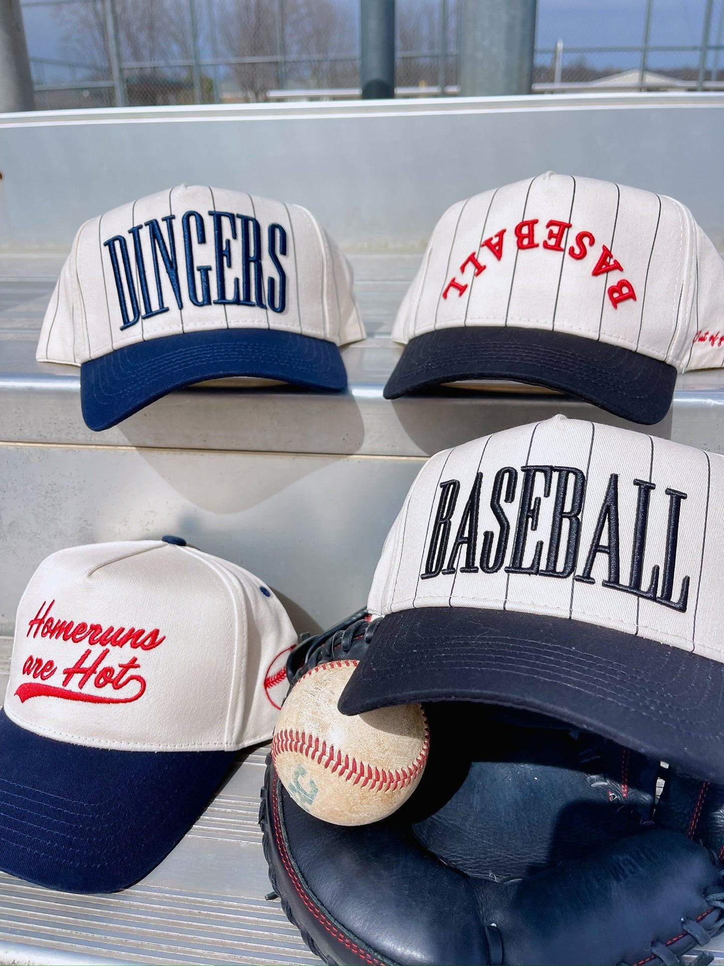 Baseball - Black Stripe Vintage Trucker Hat - PREORDER - Shop LINNY CO