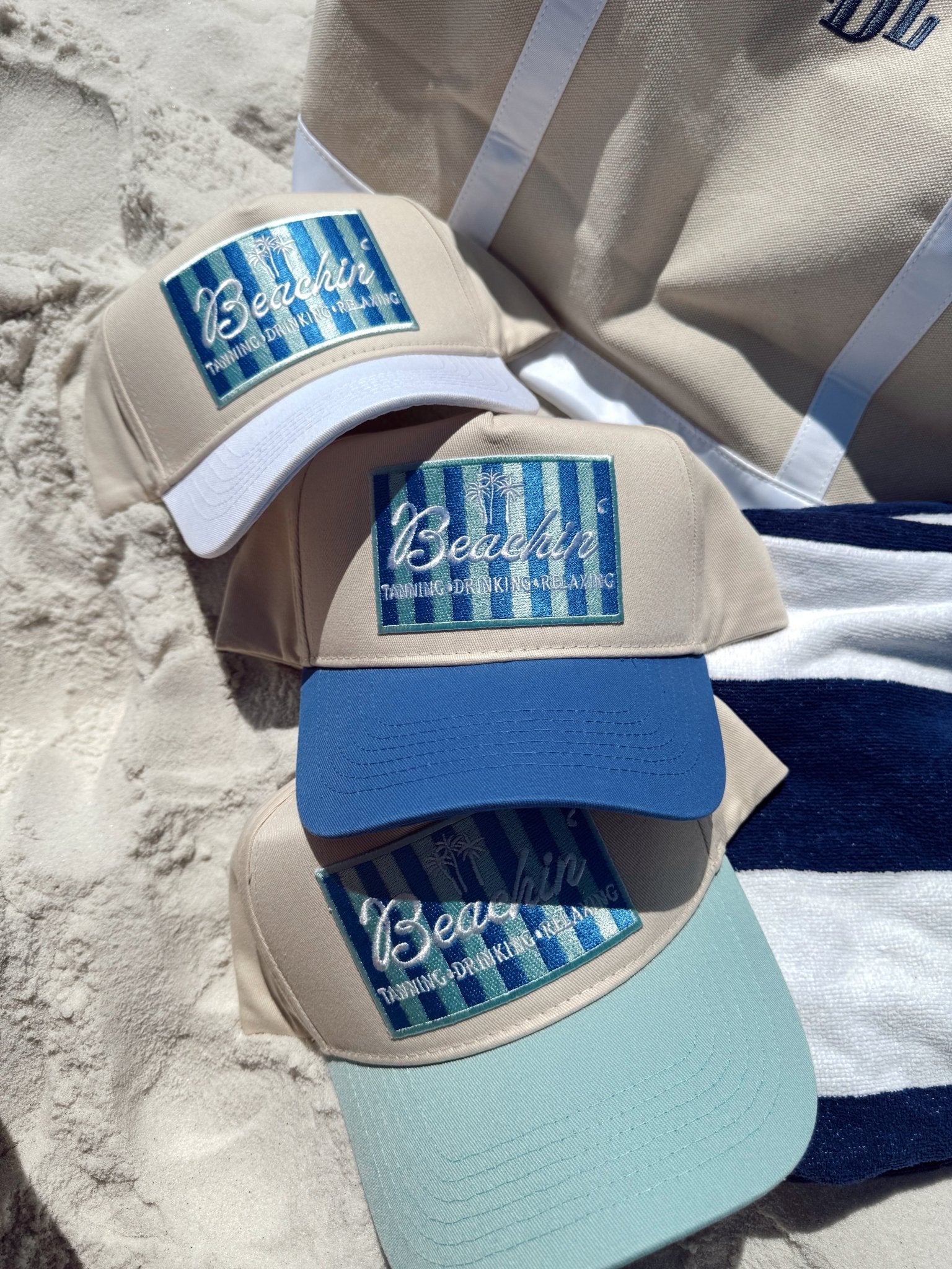Beachin' - Vintage Trucker Hat - Shop LINNY CO