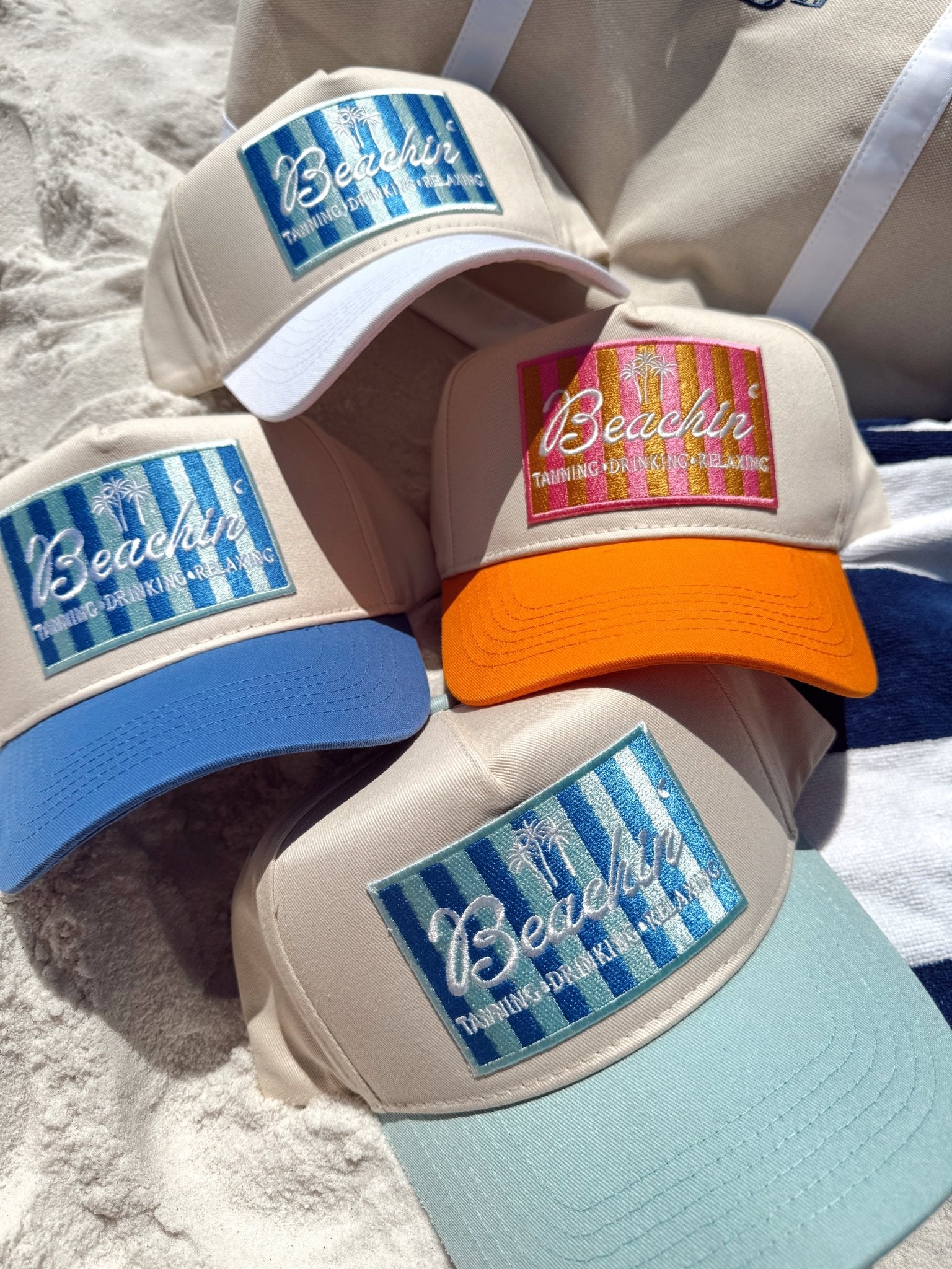 Beachin' - Vintage Trucker Hat - Shop LINNY CO