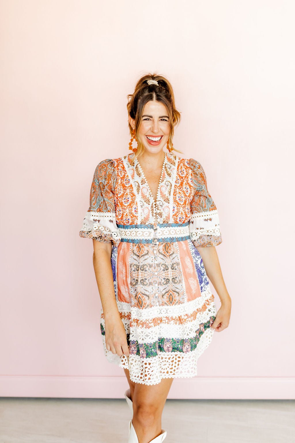 Bianca Statement Earrings - Honey - Shop LINNY CO