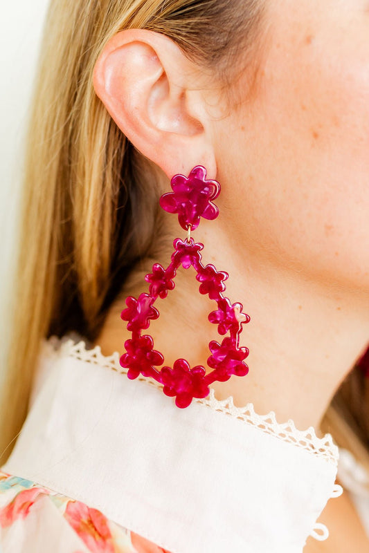 Bianca Statement Earrings - Pinot Noir - Shop LINNY CO