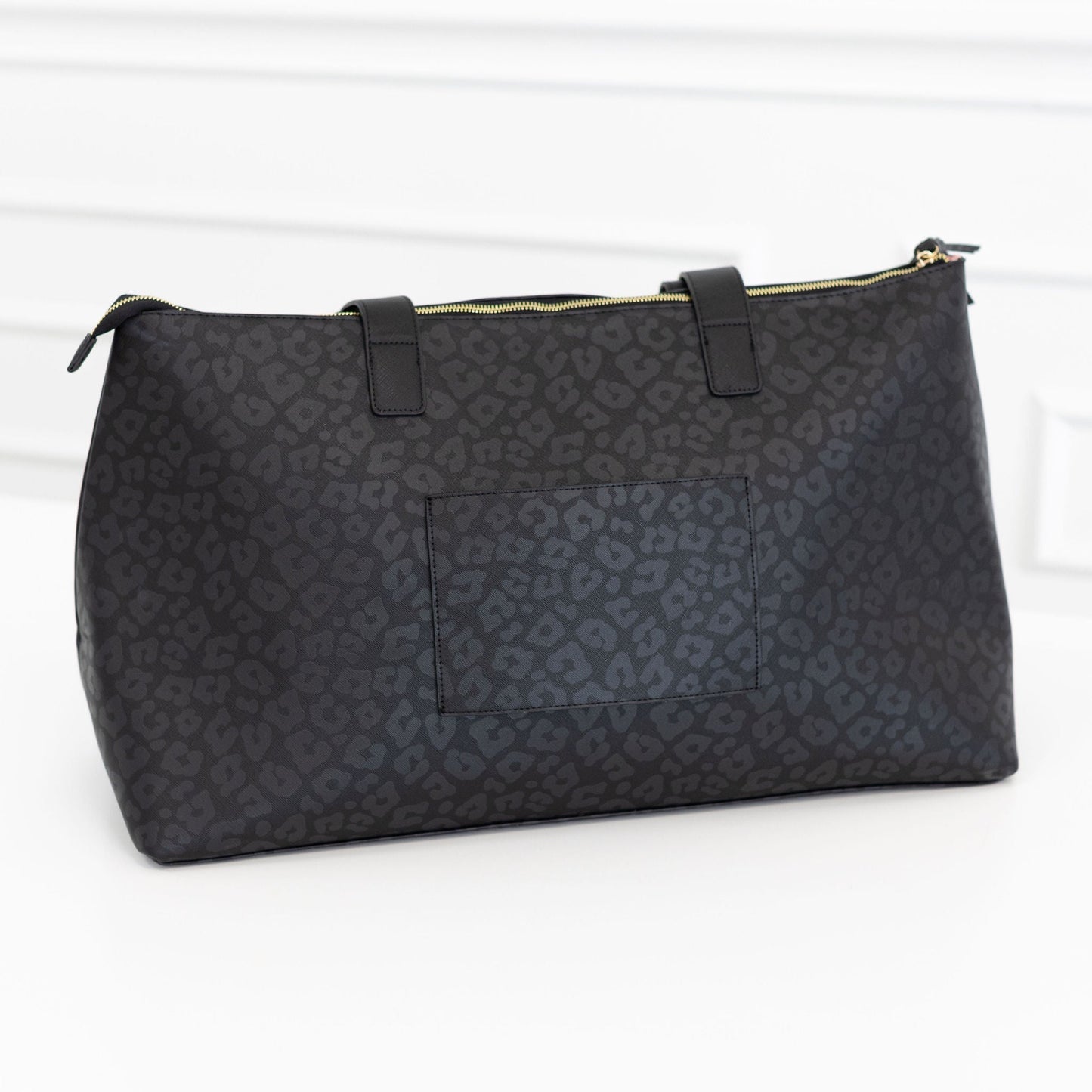 Black Leopard Overnighter - Shop LINNY CO