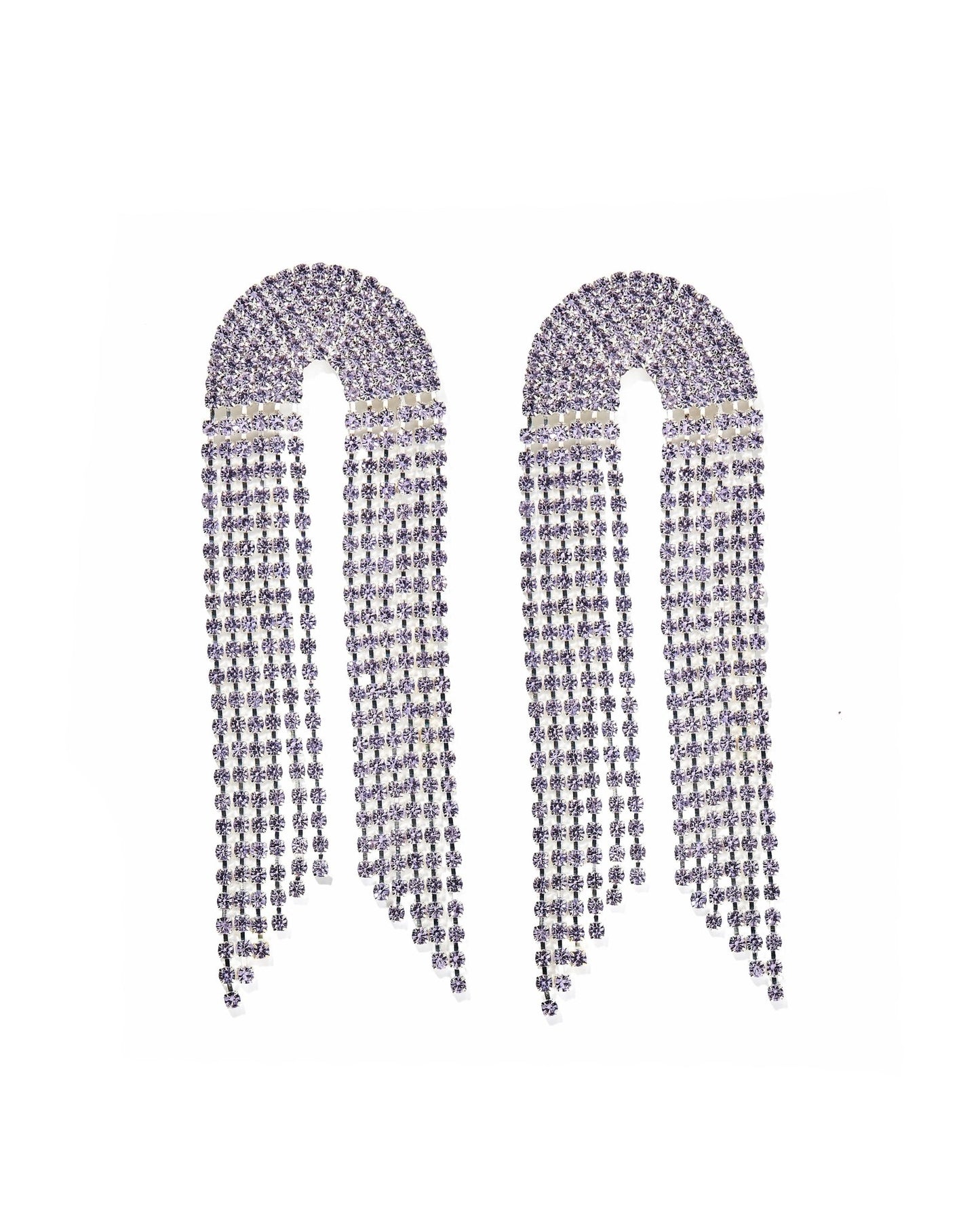 Blair Statement Earrings - Lavender - Shop LINNY CO