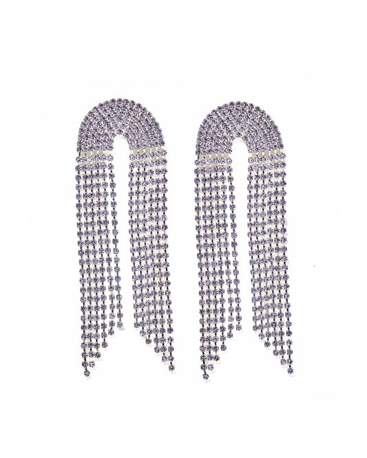 Blair Statement Earrings - Lavender - Shop LINNY CO