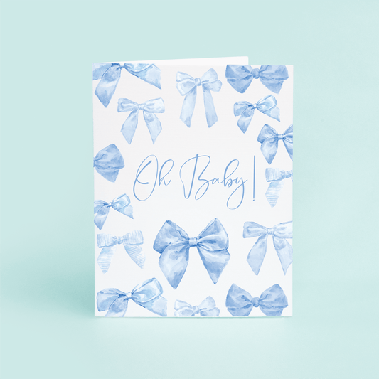 Blue Bows "Oh Baby!" - Shop LINNY CO