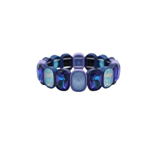 Bracelet - Candy Gem Oval Blue Multi - Shop LINNY CO