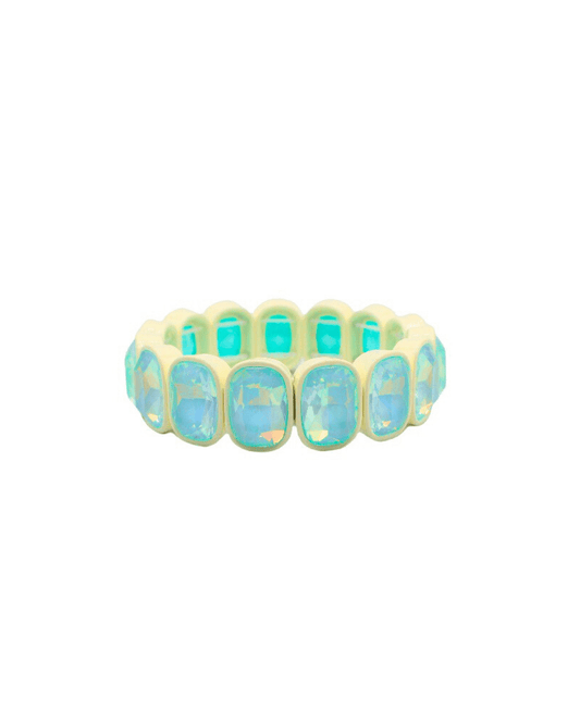 Bracelet - Candy Gem Oval Key Lime - Shop LINNY CO