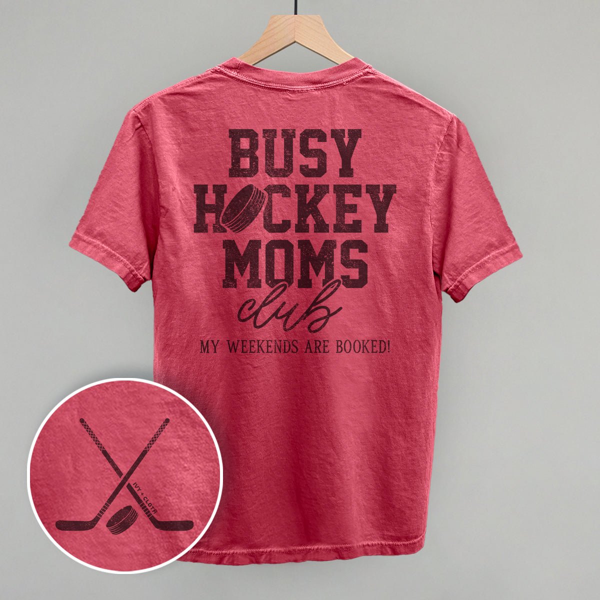 Busy Hockey Moms Club (Back Print) - Shop LINNY CO