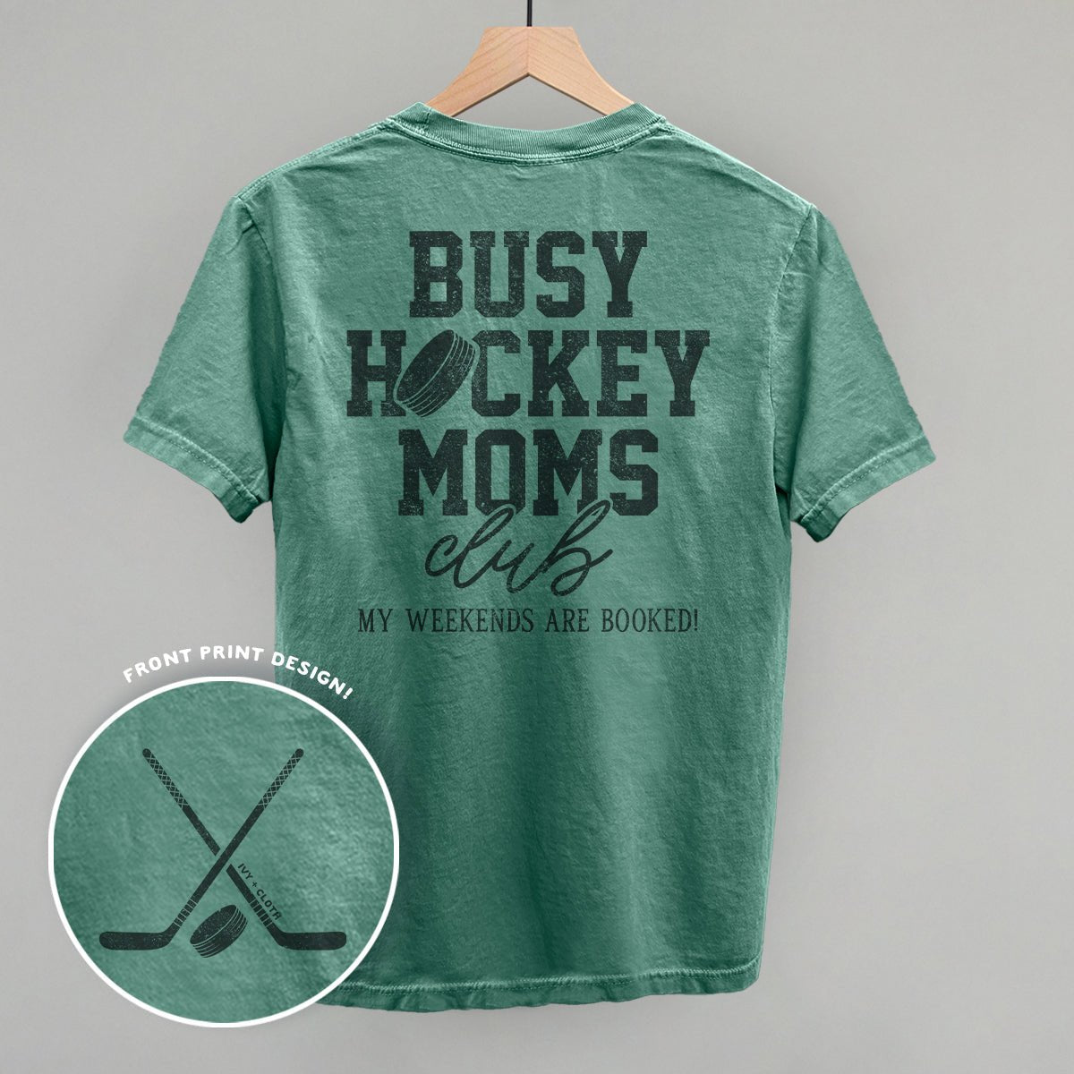 Busy Hockey Moms Club (Back Print) - Shop LINNY CO