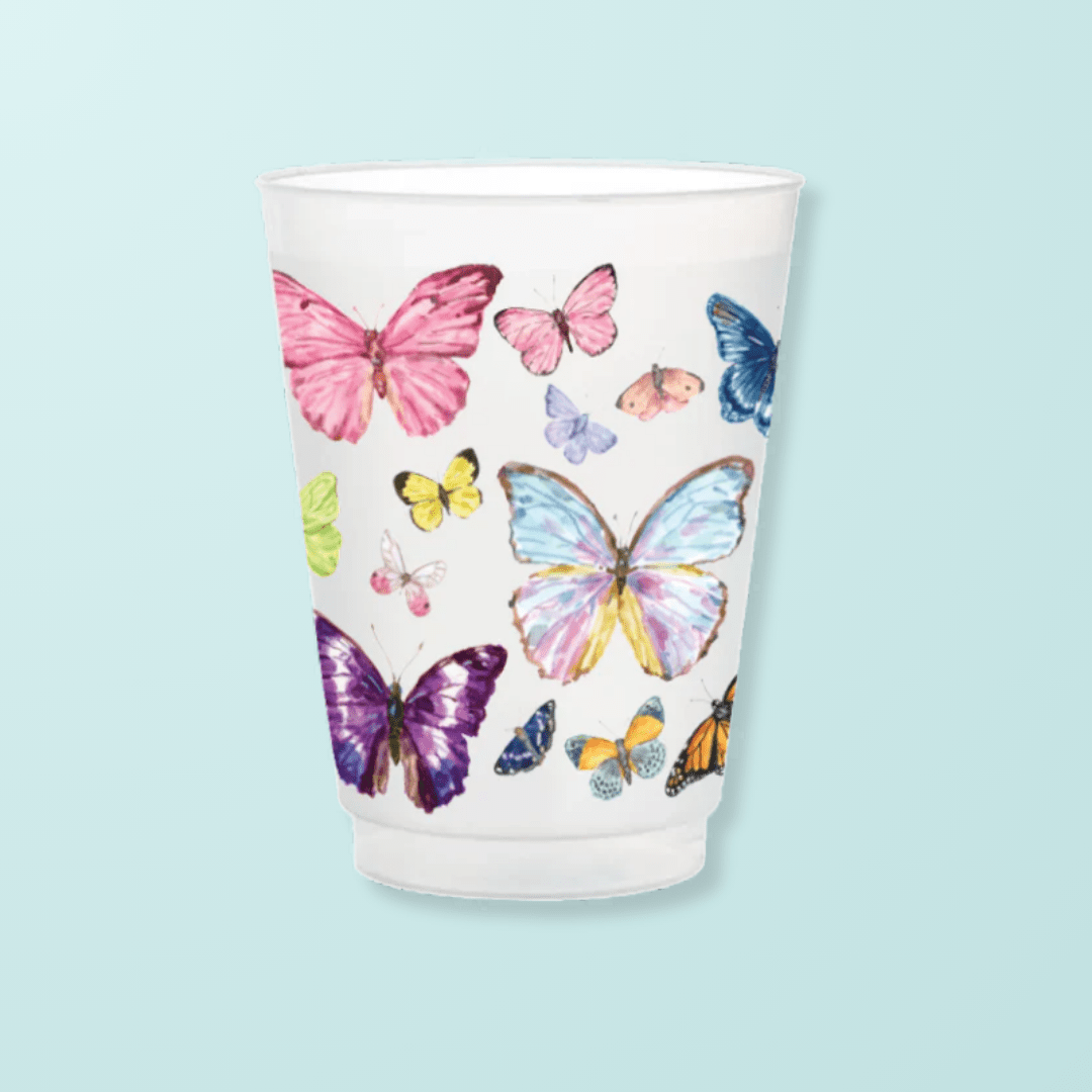 Butterflies Frosted Cups - Shop LINNY CO
