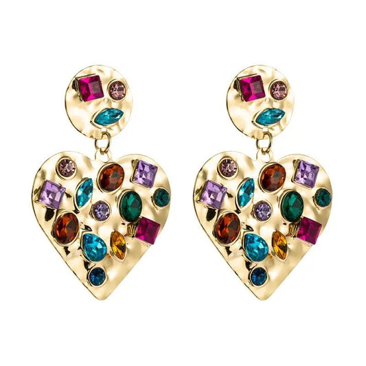 Cherie Heart Statement Earrings PREORDER - Shop LINNY CO