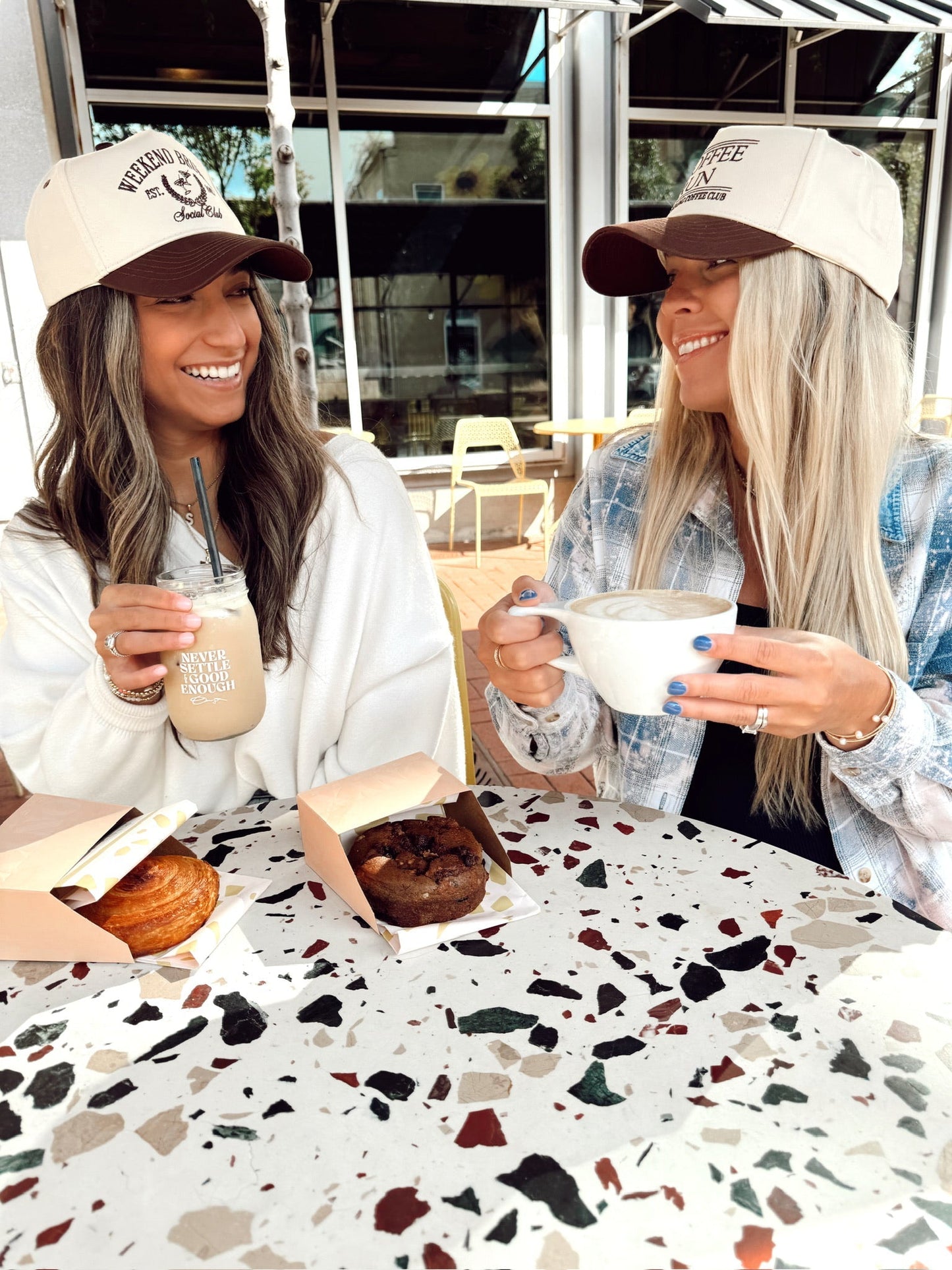 Coffee Run - Brown Vintage Trucker Hat - Shop LINNY CO