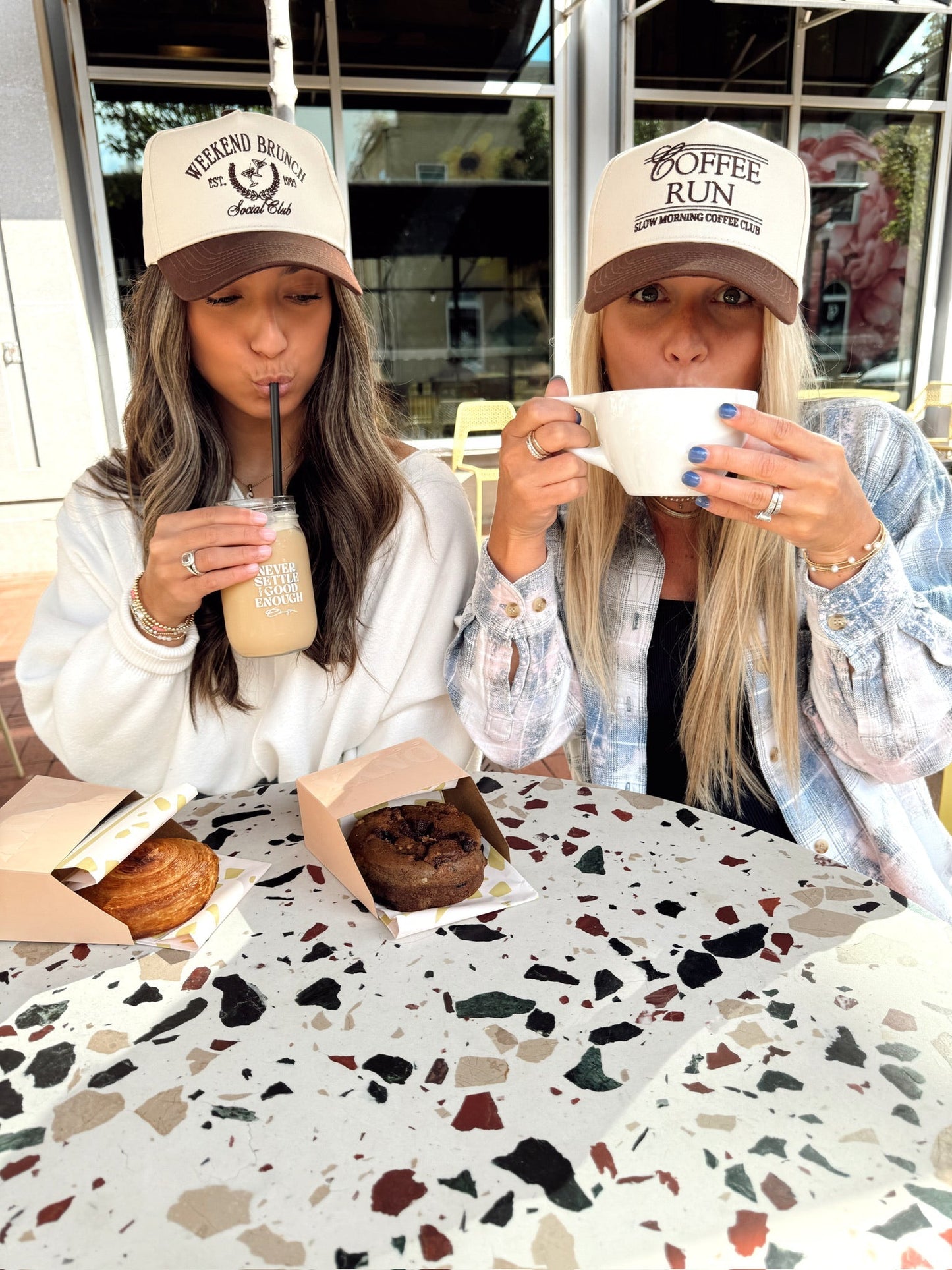 Coffee Run - Brown Vintage Trucker Hat - Shop LINNY CO