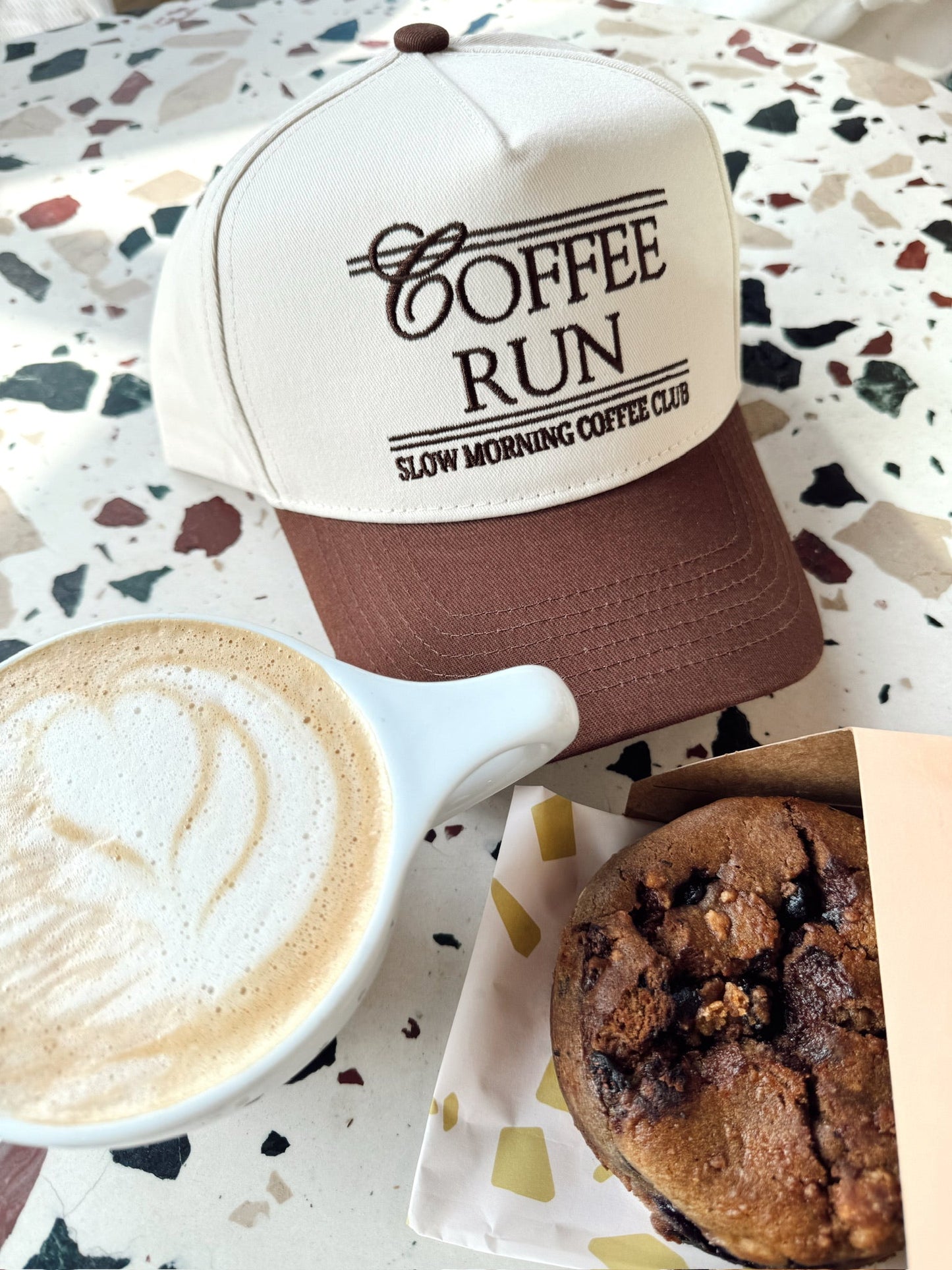 Coffee Run - Brown Vintage Trucker Hat - Shop LINNY CO