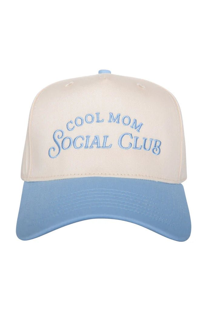 Cool Mom Social Club Blue - Vintage Trucker Hat - Shop LINNY CO