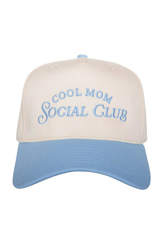 Cool Mom Social Club Blue - Vintage Trucker Hat - Shop LINNY CO