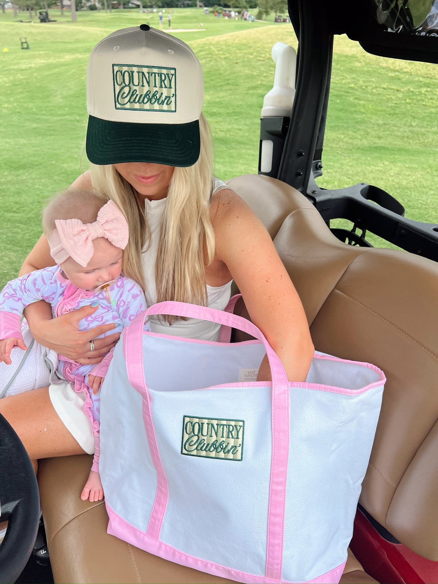 Country Clubbin' - Green Vintage Trucker Hat - Shop LINNY CO