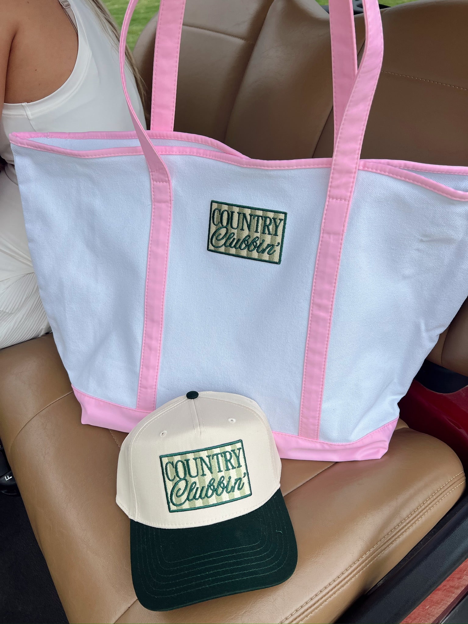 Country Clubbin' - Green Vintage Trucker Hat - Shop LINNY CO