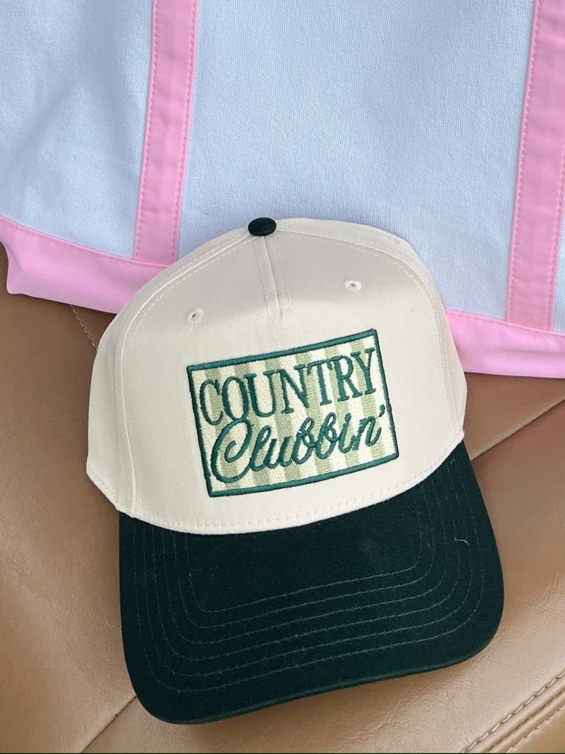 Country Clubbin' - Green Vintage Trucker Hat - Shop LINNY CO