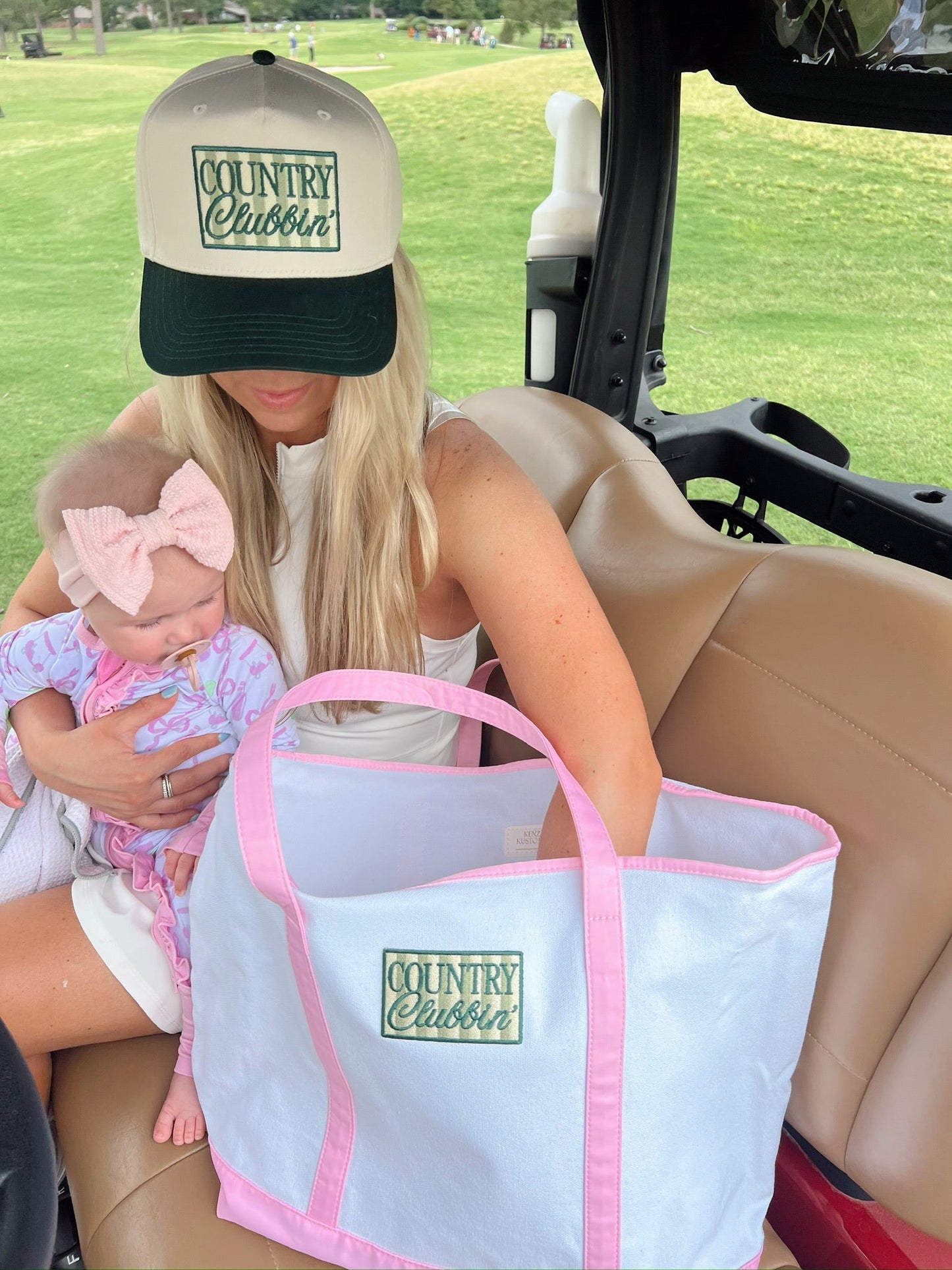 Country Clubbin' - Green Vintage Trucker Hat - Shop LINNY CO