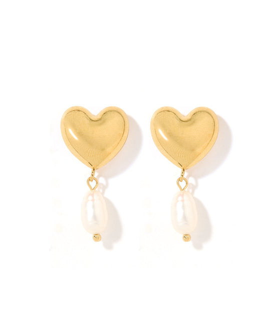 Dani Dangle Heart Earrings - Shop LINNY CO