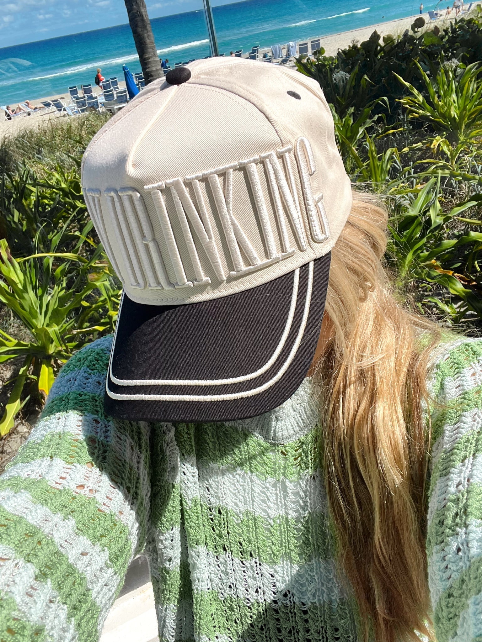 Day Drinking - Black Vintage Trucker Hat - Shop LINNY CO